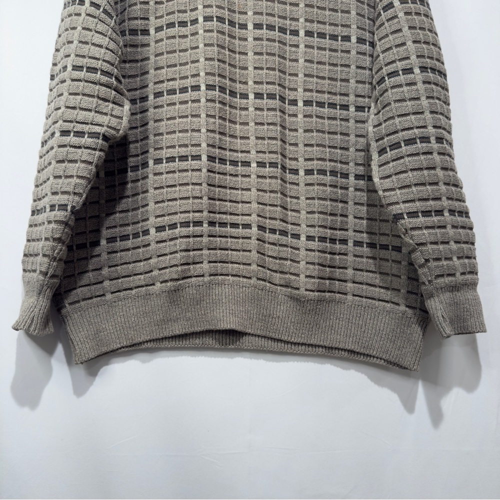 Vintage 90s Shenandoah Sweater, Grandma Sweater Brown Oversized Grandpa Crewneck - Picture 4 of 11